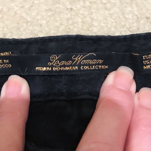 🆕🔥🎉HP/ZARA WOMANS PREMIUM DENIM WEAR JEANS/SO CUTE&COMFY&STYLISH BLACK JEANS - Picture 11 of 15